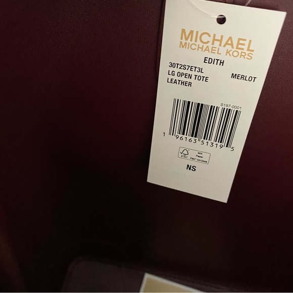 New Michael Kors Edith Large Saffiano Leather Tote Bag - Picture 14 of 16